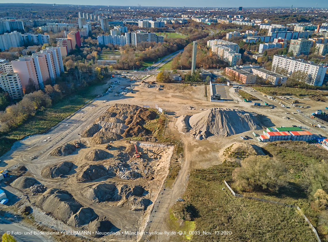 13.11.2020 - Piederstorfer Gelände und Alexisqaurtier am Karl-Marx-Ring in Neuperlach